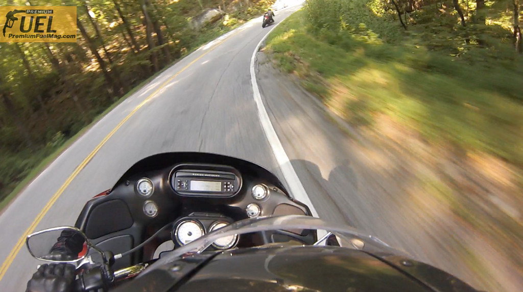 My view most of the weekend Chasing down the Ducati Monster 